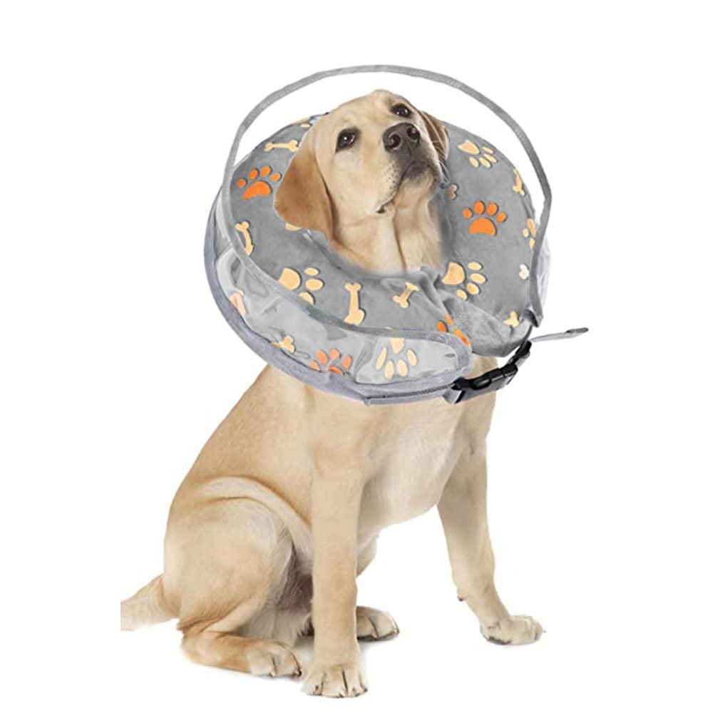 Blue Soft Inflatable Pet Recovery Cone | Anti-Lick Scratching Protection | Size XL