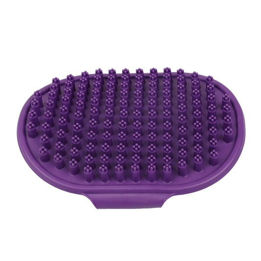 2PCS Pet Grooming Tools Double-Sided Brush for Shedding and Bathing | Purple