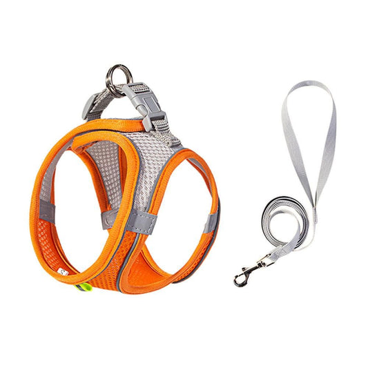 Cat Harness and Leash Set | Breathable Reflective Vest | Large