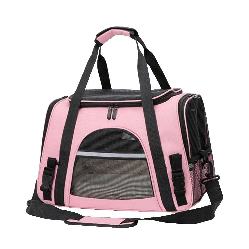 Cat Travel Carrier Bag | Portable Soft Carrier | Pink | Small to Medium