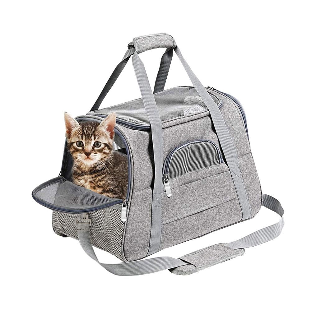 Cat Travel Carrier Bag | Portable Soft Carrier | Pink | Small to Medium