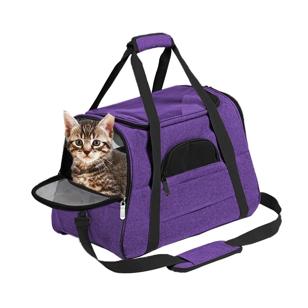 Cat Travel Carrier Bag | Portable Soft Carrier | Pink | Small to Medium