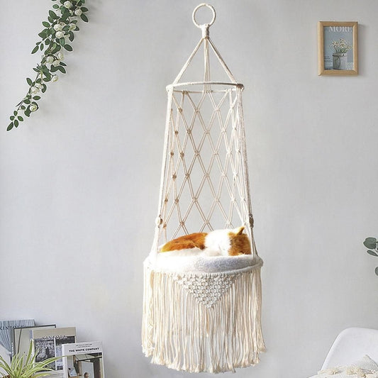 Pet Hammock Hanging Cat Bed | Aerial Window Seat Nest | Large