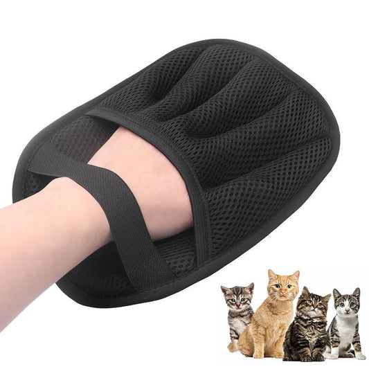 Pet Hair Removal Glove - Reusable 5-Finger Electrostatic Grooming Tool