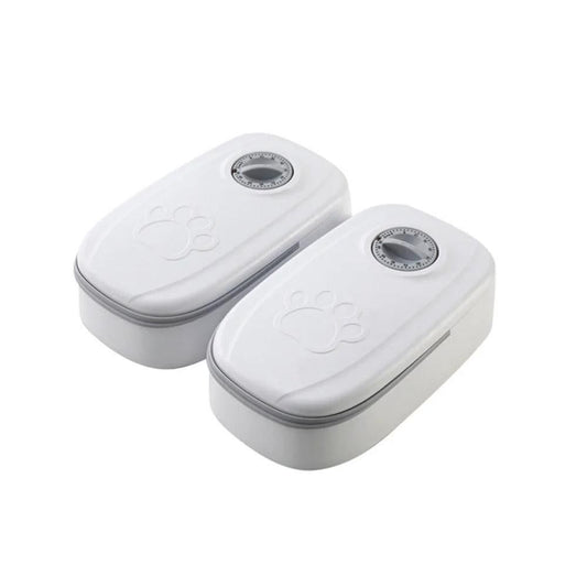 Timer Controlled Pet Feeder for Cats & Small Dogs Wet/Dry Food Style 2