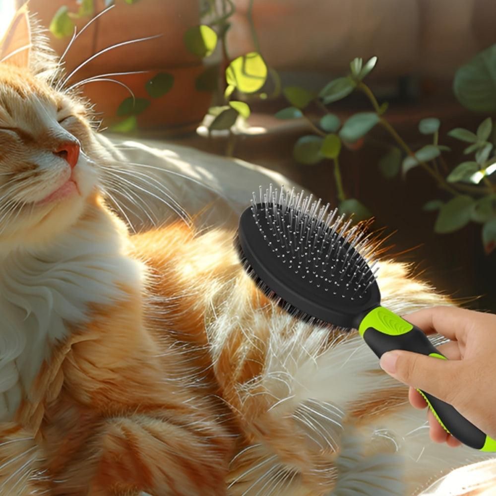 2PCS Pet Grooming Brushes Deshedding Bath Brush for Dogs Cats & Horses
