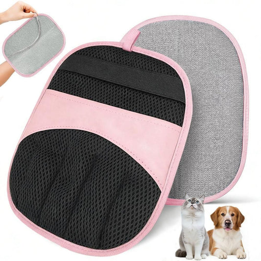 Electrostatic Pet Hair Remover Gloves Reusable Pink
