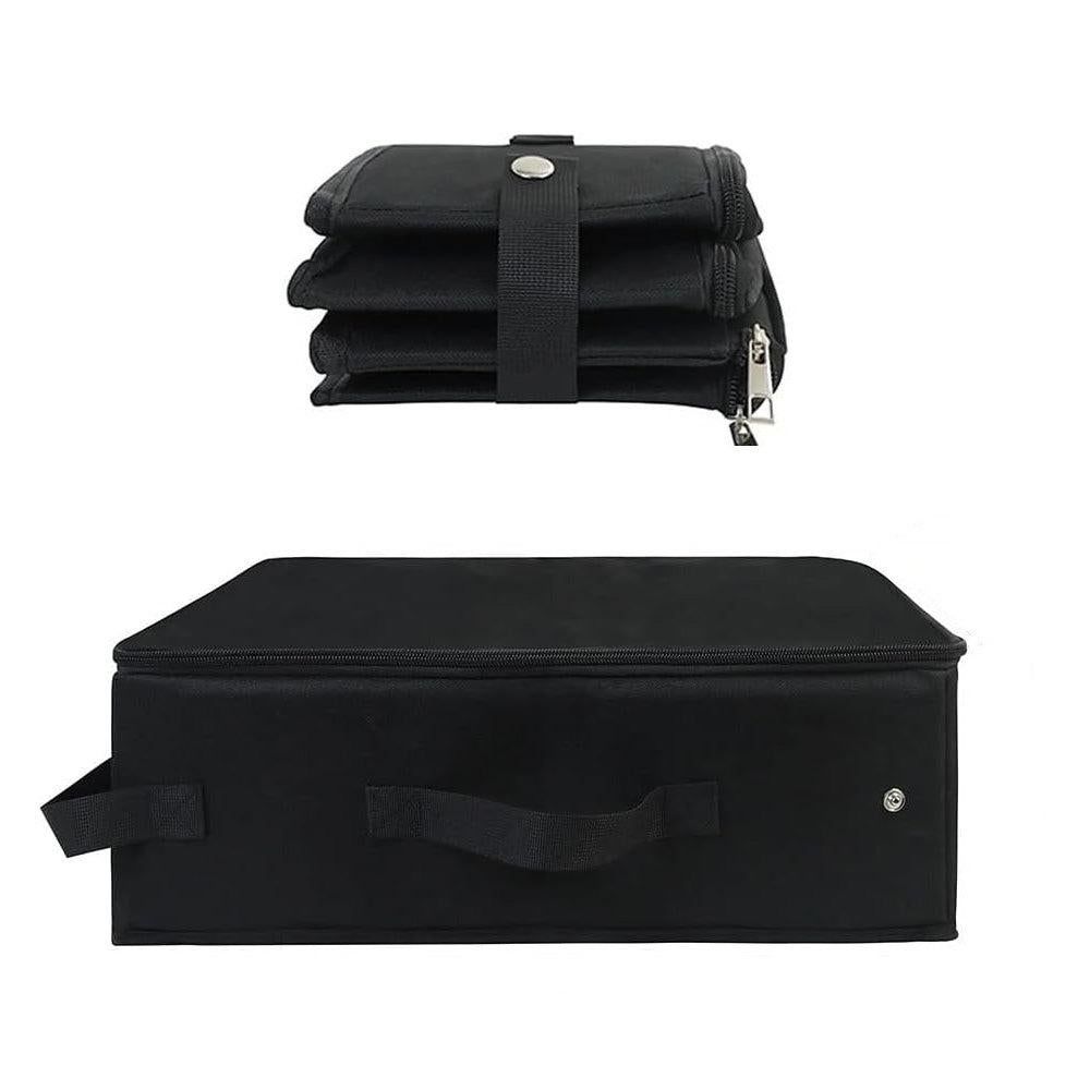 Portable Foldable Cat Travel Litter Box | Waterproof & Easy Clean | Black