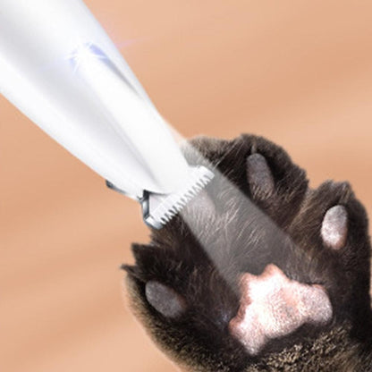Electric Pet Trimmer Multifunctional Pet Hair Clippers with LED Light