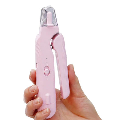 2-in-1 Pet Nail Grinder with LED Lights USB Rechargeable Dog Nail
