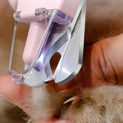 2-in-1 Pet Nail Grinder with LED Lights USB Rechargeable Dog Nail