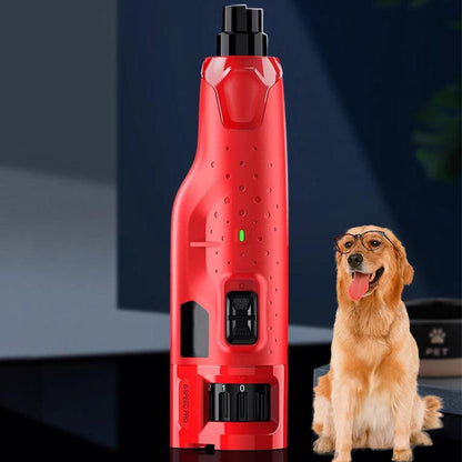 6-Speed Electric Nail Grinder Pet Dog Nail Trimmers File with 2 LED