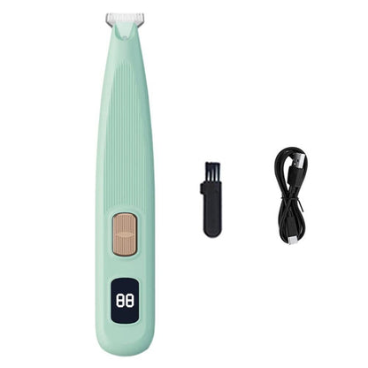 Cordless LED Dual-Speed Pet Paw Trimmer for Dogs & Cats Green