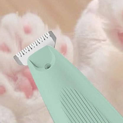 Cordless LED Dual-Speed Pet Paw Trimmer for Dogs & Cats Green
