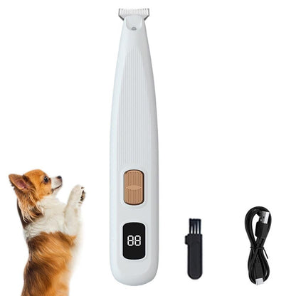 Cordless LED Dual-Speed Pet Paw Trimmer for Dogs & Cats Green