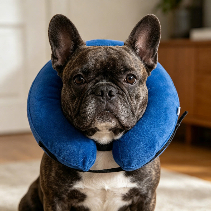 Inflatable Dog Cone Collar Alternative | Soft Recovery E-Collar | Large | Dogs & Cats