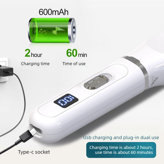 White 4-in-1 Pet Electric Clipper | Hair Trimmer Nail Grinder