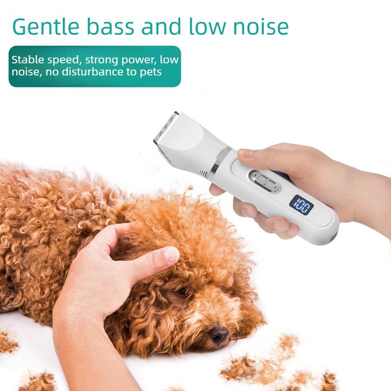 Pink 4-in-1 Pet Electric Clipper | Hair Trimmer Nail Grinder | Dog & Cat Grooming