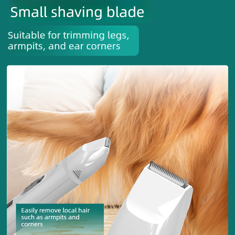 Pink 4-in-1 Pet Electric Clipper | Hair Trimmer Nail Grinder | Dog & Cat Grooming
