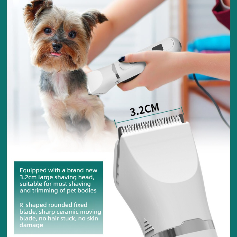 Pink 4-in-1 Pet Electric Clipper | Hair Trimmer Nail Grinder | Dog & Cat Grooming