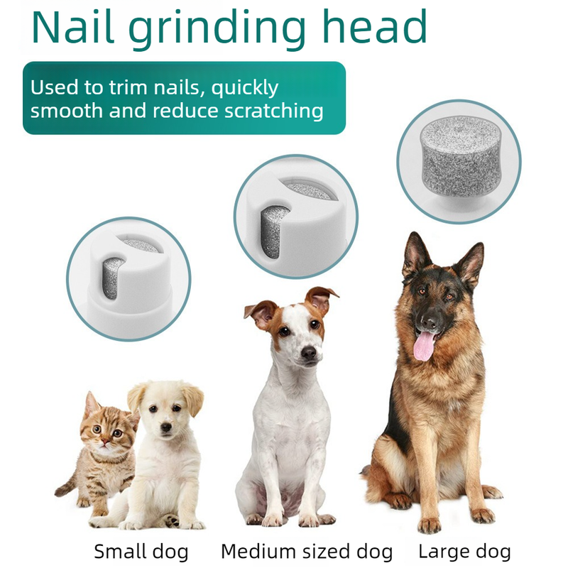 Pink 4-in-1 Pet Electric Clipper | Hair Trimmer Nail Grinder | Dog & Cat Grooming
