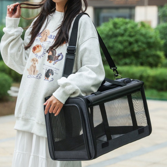 Multifunctional Pet Travel Bag: Large Capacity | Black