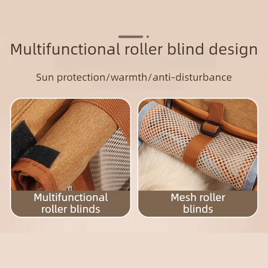 Multifunctional Pet Travel Bag: Large Capacity | Brown