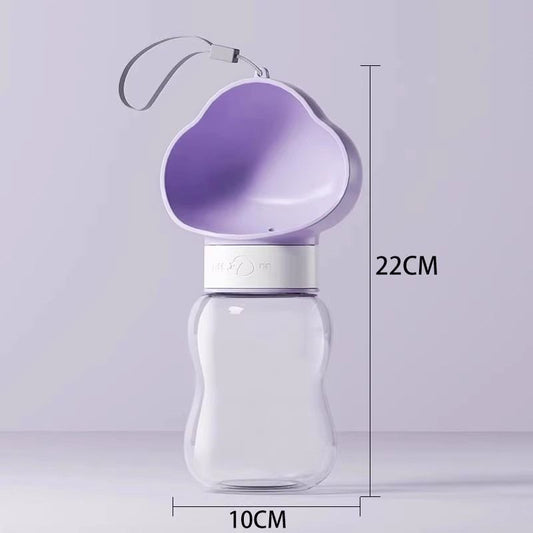 Portable Outdoor Pet Water Cup | 350ml | Purple