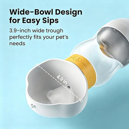 All-in-One Pet Travel Cup | 350ml Water + 200ml Food | Purple