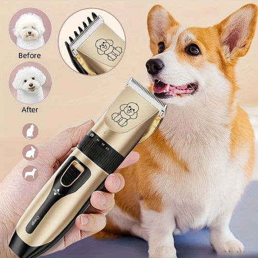 Quiet Professional Pet Grooming Clipper Set | Dog & Cat