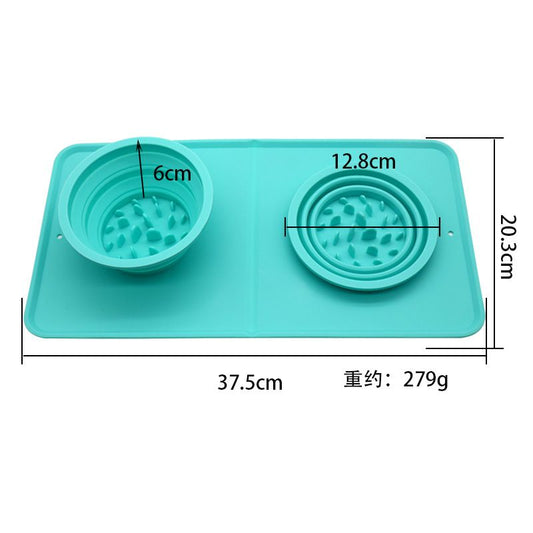 Non Slip Silicone Slow Feeder Bowl for Cat Dog