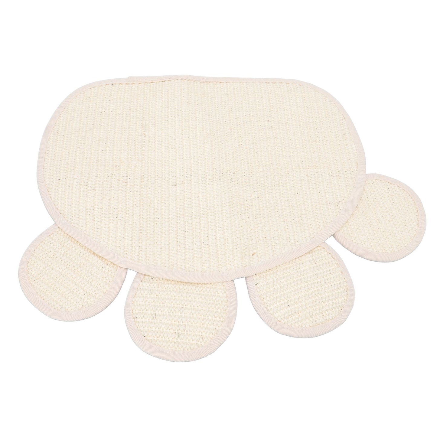 Sisal Cat Scratcher Mat | Cute Shape | Furniture-Protecting Scratch Pad