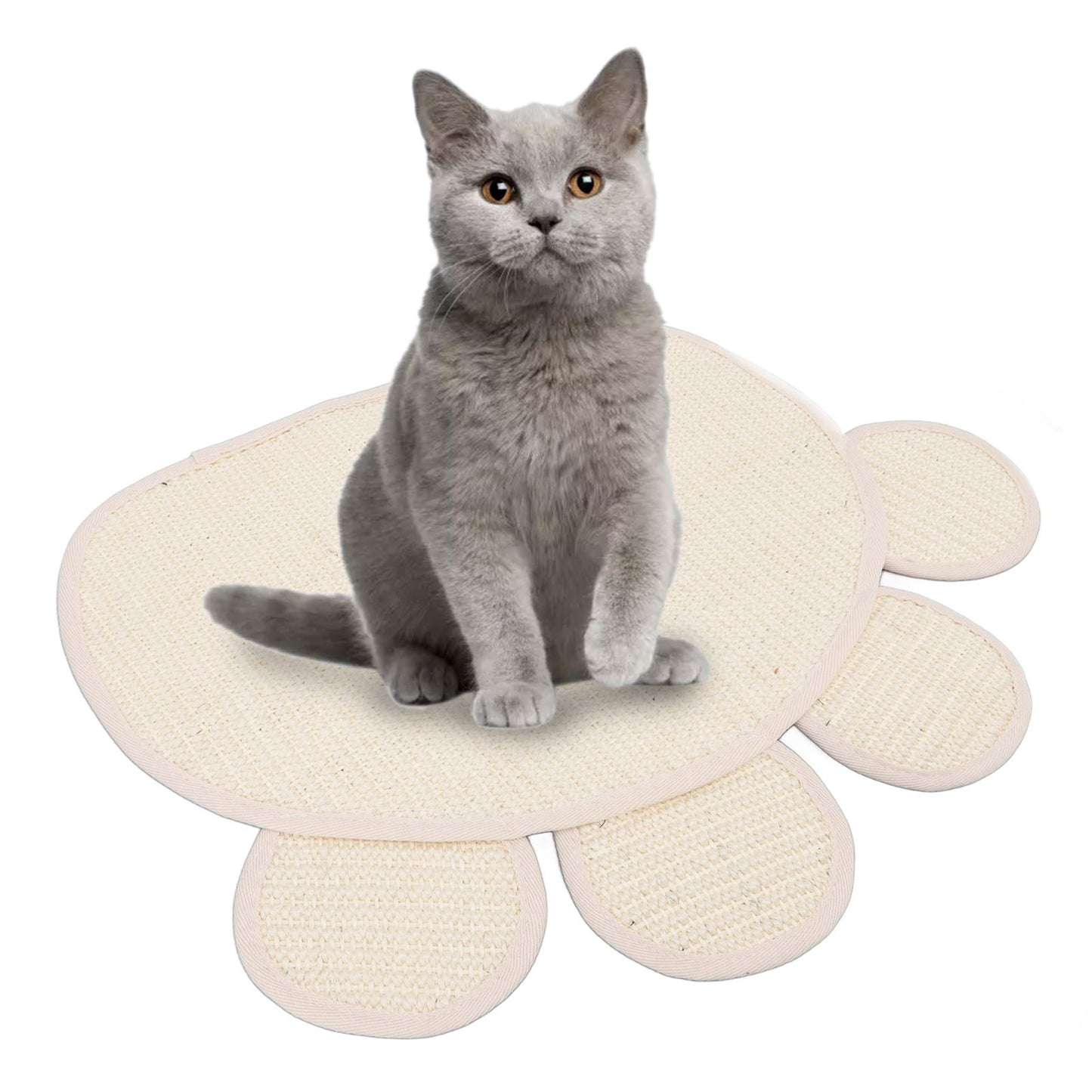 Sisal Cat Scratcher Mat | Cute Shape | Furniture-Protecting Scratch Pad