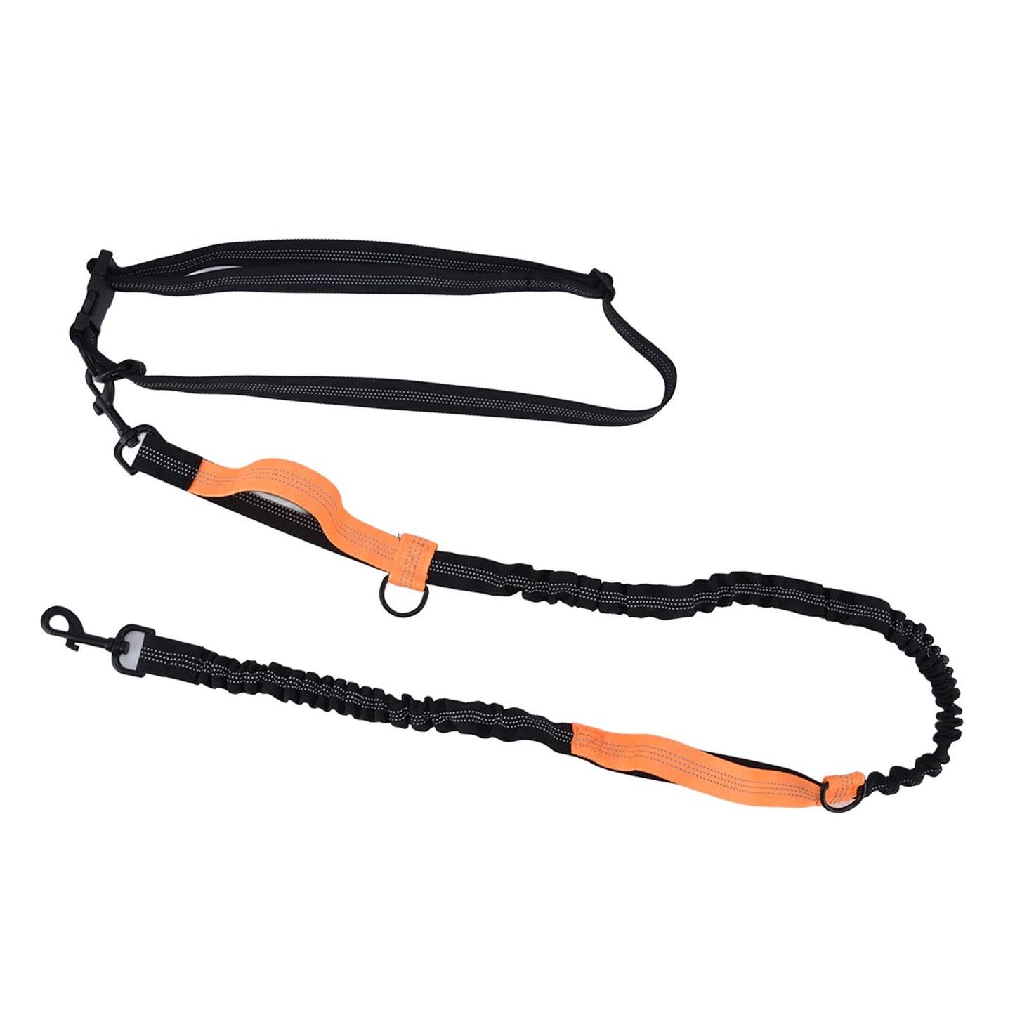 Pet Leash Reflective Retractable Portable Adjustable Dog Traction Rope for Pets Dogs Orange