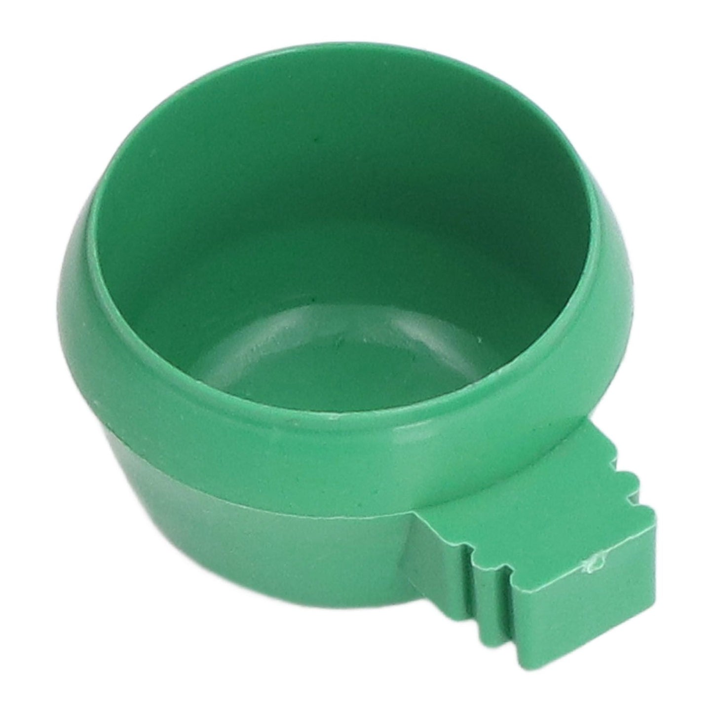 25Pcs Mini Bird Parrots Food Water Bowl Inlay Installation Round Green Parrots Small Food Water Bowl for Farms Home S