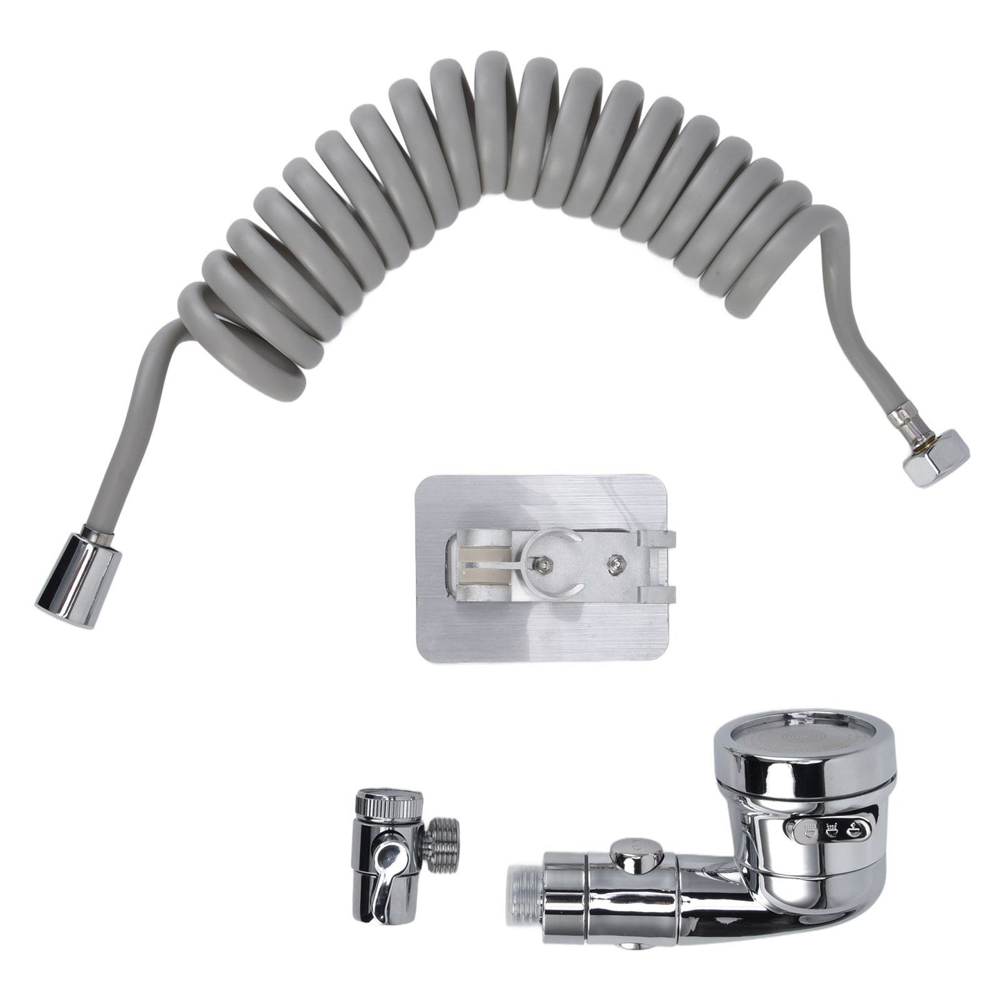 Sink Shower Sprayer Stretchy Hose Adjustable Mode Faucet Sprayer Attachment for Shampooing Pet Bathing