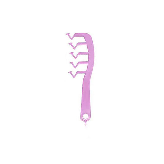 Z Shape Hair Comb Plastic Portable Detangling Combs Hair Styling Tool for Beauty SalonPurple
