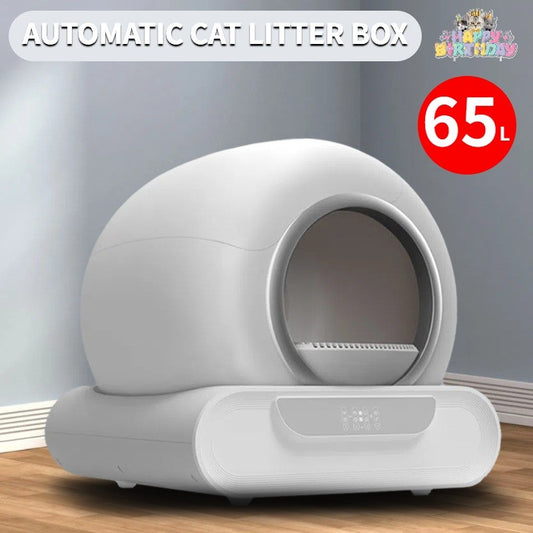 65L Automatic Self-Cleaning Cat Litter Box | Remote Control | Smart App
