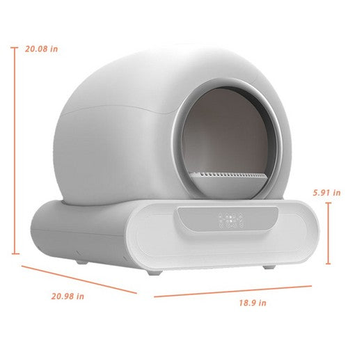 65L Automatic Self-Cleaning Cat Litter Box | Remote Control | Smart App