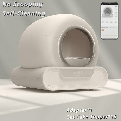 65L Automatic Self-Cleaning Cat Litter Box | Remote Control | Smart App