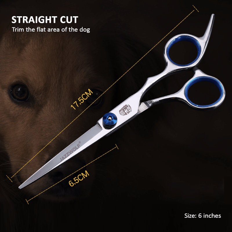 Professional Pet Grooming Scissors Set | Dog Shear Hair Cutting Curved Tool Kit