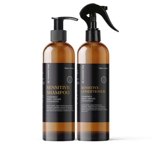 Natural Sensitive Dog Shampoo & Conditioner 2-Pack | Chamomile Sweet Orange Rosewood