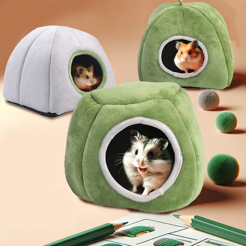 Cosy Small Pet Tent Cave Bed | Plush Hideout | Guinea Pig, Hamster & Small Animals