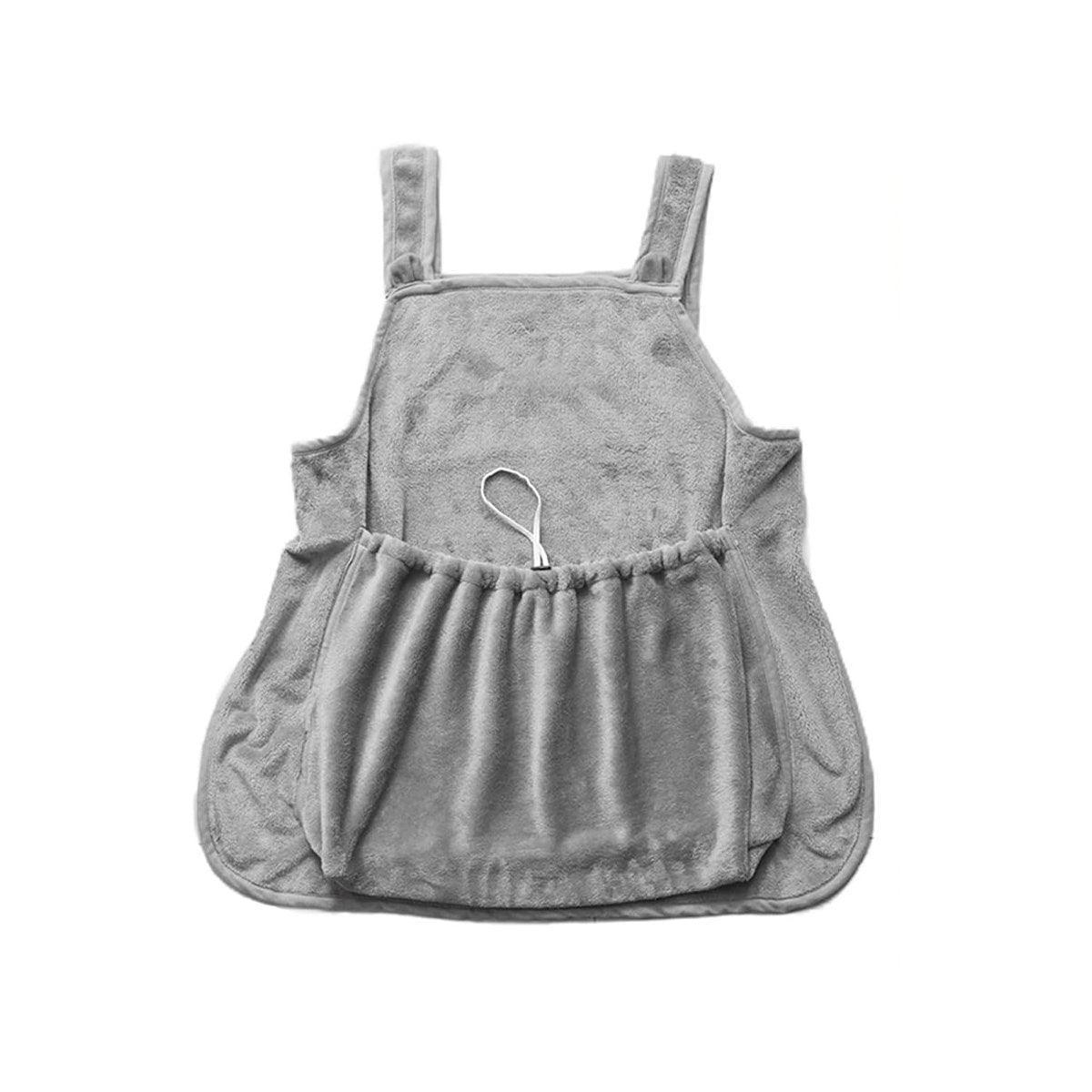 Non-Stick Cat Grooming Apron | Kangaroo-Style Pet Grooming Bib | No-Hole Design