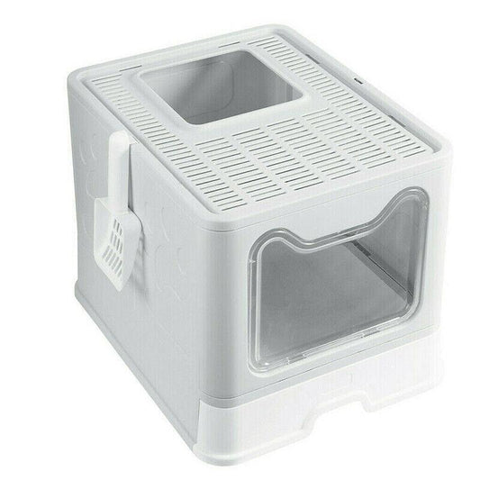 Self-Cleaning Hooded Cat Litter Box | Large Capacity | Easy Clean