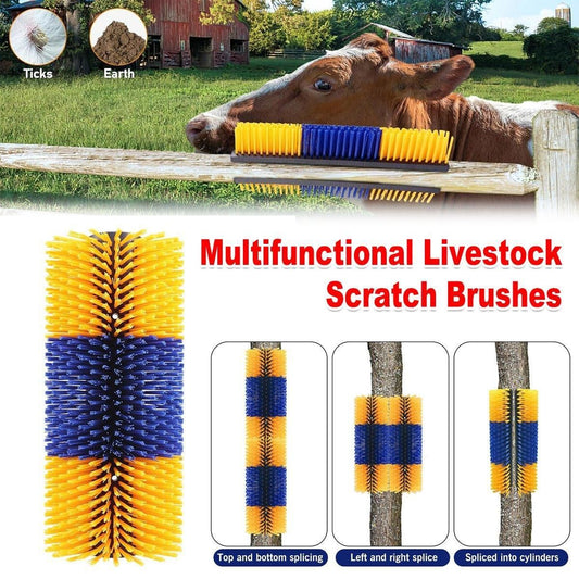 Multifunctional Pet Massage Scratching & Grooming Brush | Livestock & Large Animals