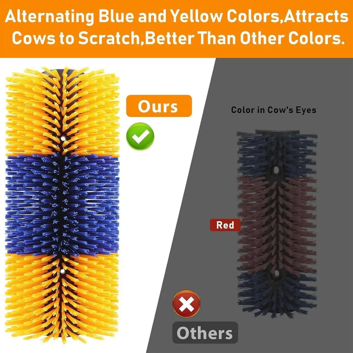 Multifunctional Pet Massage Scratching & Grooming Brush | Livestock & Large Animals