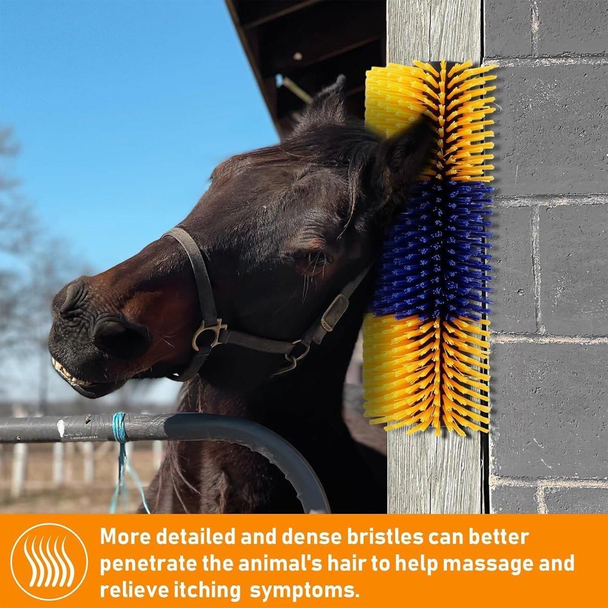 Multifunctional Pet Massage Scratching & Grooming Brush | Livestock & Large Animals