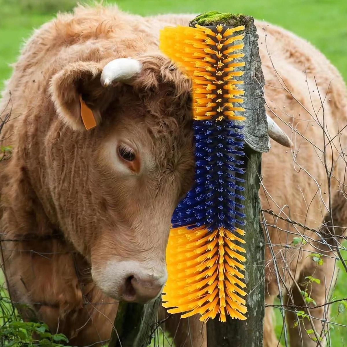 Multifunctional Pet Massage Scratching & Grooming Brush | Livestock & Large Animals