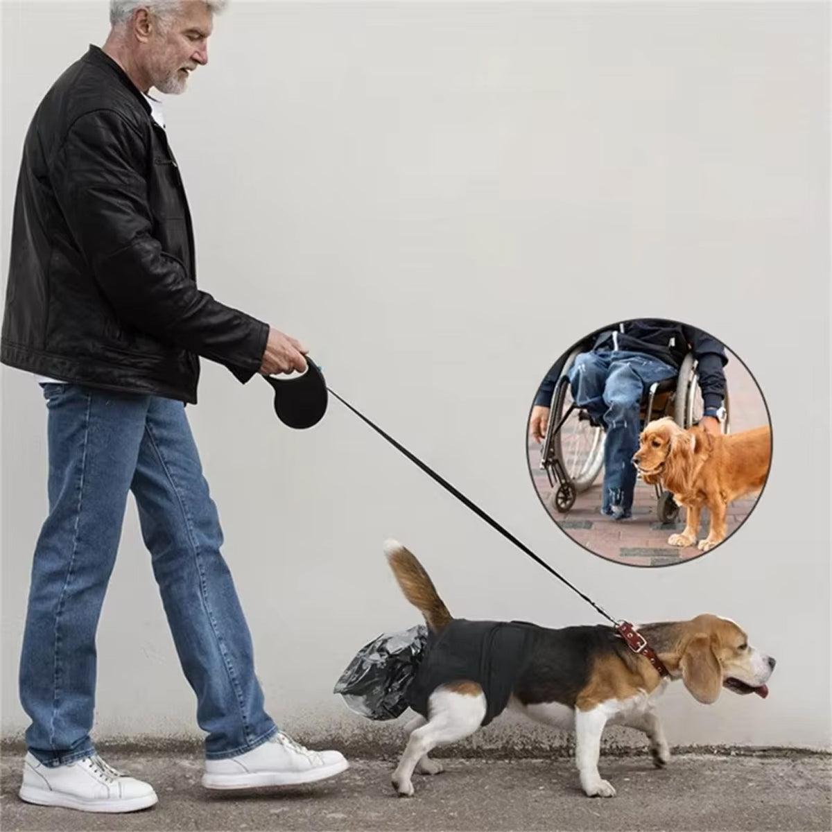 Dog Waste Collection Pants | Diaper & Sanitary Belt | Size M